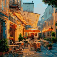 Emos avm Hobby Sokakdaki Cafesi Sayılarla Boyama Seti  Rulo