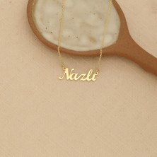 Nox Jewelry 925 Ayar Gümüş Lemegeton Font Isim Yazılı Kolye