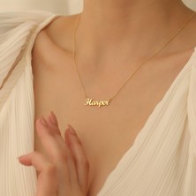 Nox Jewelry 925 Ayar Gümüş Script mt Font Isim Yazılı Kolye