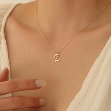 Nox Jewelry 925 Ayar Gümüş El Yazısı Harf Kolye