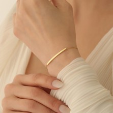 Nox Jewelry 925 Ayar Gümüş Ince Bar Bileklik - 3mm