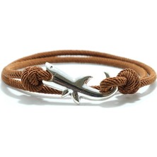 Qiuhong Shop Siyah Moda Ayarlanabilir Milan Iplik Bilezik Erkek Boyfriend Için Sevimli Köpekbalığı Braslet Çift Katmanlı Siyah Kırmızı Braclet Plaj Aksesuarları (Yurt Dışından)