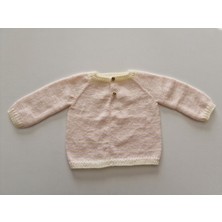Hobi Kafe 3-6 Aylık El Örgüsü Bebek Kazağı