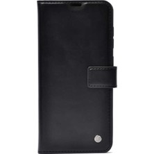 Teleplus Oppo A91 Kılıf Kar Delüx Cüzdan Kartlıklı Kopçalı Siyah