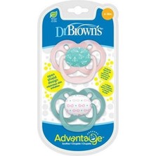 Dr. Brown's Advantage Silikon Emzik 2li 2. Aşama Pembe