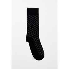 Katia & Bony Erkek Çizgi Desenli Soket Çorap Siyah