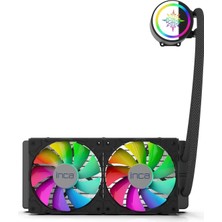 Inca ISS-02XN Intel/amd 2X120MM Argb LED Fanlı Am5 Control Remote Cpu Liquid Cooler