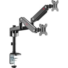 Gameon GO-2045 Gazlı Yay Çift Monitör Kolu 17" - 32"