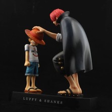 Papajack Hiçbir KUTU-18CM Tek Parça Anime Figürü Dört Imparator Shanks Hasır Şapka Luffy Action Figure Koleksiyonu Erkek Çocuk Heykeli Model Oyuncaklar Hediye (Yurt Dışından)