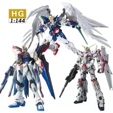 Papajack Eg Beyaz Strike-Model Ile 3 Adet Aracı-Çocuklar Büyük Sınıf Gundam Modeli Unicorn Hg Barbatos Fate Free Assault Monte Model Oyuncaklar Anime El I Boys (Yurt Dışından)