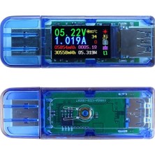 Papajack AT34 USB 3.0 Renkli LCD Voltmetre Ampermetre Gerilim Akım Ölçer Multimetre Pil Şarjı Güç Bankası USB Test Cihazı (Yurt Dışından)