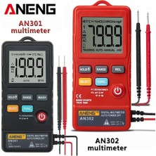 Papajack AN302 Kırmızı-Aneng AN302 Profesyonel Dijital Multimetre 7999 Ekran Dc/ac Voltmetre Test Cihazı Kapasitans Diyot Ncv Ohm Direnci Hz Testi (Yurt Dışından)