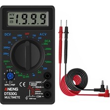 Papajack DT830X SARI-DT830 Dijital Multimetre Voltmetre Ampermetre Ohmmetre DC10V 1000V 10A Ac 750V Akım Test Cihazı Testi LCD Ekran (Yurt Dışından)