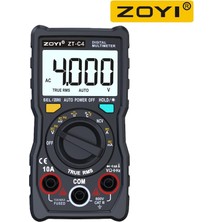 Papajack Zt-C4-Zoyı Zt-C1 / Zt-C2 / Zt-C3 / Zt-C4 4000 Sayım Dijital Multimetre Elektrik Dmm Transistör Test Cihazı Kapasite Ölçer (Yurt Dışından)