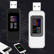 Papajack BEYAZ-P82C USB OLED Akım Gerilim Test Metre Güç Kapasitesi Akım Ölçme Ev Test Cihazı Elektrik Için Doğru Enstrüman (Yurt Dışından)