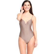 Too Salty Swimwear Kadın Bej Kaplı Mayo 23S108ST
