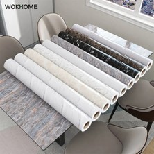 Longbang Shop Jsmb Stili 2MX60CM cm Genişlik Mermer Duvar Kağıdı Kağıt Su Geçirmez Yağ Geçirmez Duvar Çıkartmaları Pvc Kendinden Yapışkanlı Mutfak Tezgahı Ev Tasarımı (Yurt Dışından)
