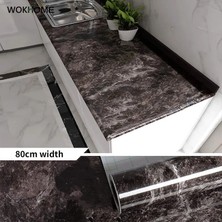 Longbang Shop Jsmb Stili 2MX60CM cm Genişlik Mermer Duvar Kağıdı Kağıt Su Geçirmez Yağ Geçirmez Duvar Çıkartmaları Pvc Kendinden Yapışkanlı Mutfak Tezgahı Ev Tasarımı (Yurt Dışından)