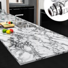 Longbang Shop No.15 Tarzı 40CMX5M 3D Mermer Vinil Su Geçirmez Duvar Kağıdı Banyo Masası Mutfak Ambry Tezgah Kendinden Yapışkanlı Etiket Mobilya Ev Dekor Için (Yurt Dışından)