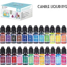 Mingjing Shop3 Mavi Stil 10 ml Çok Renkli Şişelenmiş Mum Renk Özü Dıy El Yapımı Mum Sabunu Aromaterapi Kalıp Pigment Boya Silika Jel (Yurt Dışından)