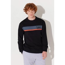 Lee Regular Fit Normal Kesim Bisiklet Yaka Haki Sweatshirt