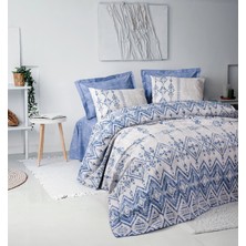 Cotton Box Ethnic Tek Kişilik Complete Set Cleo Mavi