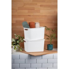 FH finehome Boxy 2'li Çok Amaçlı Kutu 15LT Beyaz