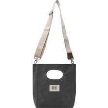 Sofist İstanbul Mineur Waxed Canvas Tote Bag Ayarlanabilir Askılı Mumlu Kanvas Kadın El ve Omuz Çantası