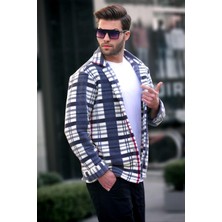 Madmext Siyah Desenli Erkek Oduncu Gömlek 6708