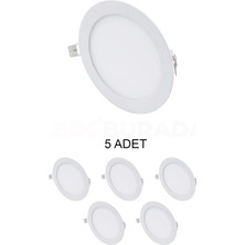 Cata CT-5147 Slim LED Panel 12W Beyaz - 5 Adet