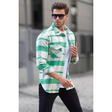 Madmext Yeşil Regular Fit Oduncu Gömlek 4950