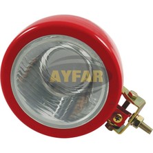 Fesan Stopplas 02037 Traktör Mini Ön Far Kırmızı