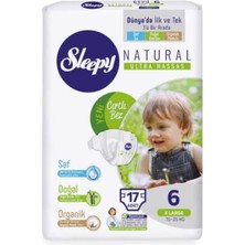 Sleepy Natural No:6 Xl Bebek Bezi 17Lİ