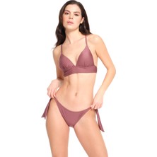 Too Salty Swimwear Kadın Gülkurusu Kaplı Destekli Bikini Takımı 23S100ST