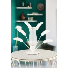 Begüsa Beliz Camlı Metal Aksesuar Beyaz