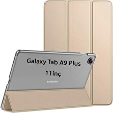 MobaxAksesuar Samsung Galaxy Tab A9 Plus X210 X213 X215 X217 Kılıf Pu Deri Smart Standlı Case