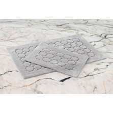 Cotton Box Pamuklu Paspas Seti Pattern Açık Gri 60X100+40X60