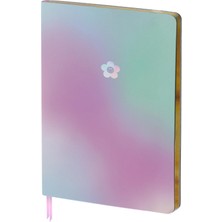 Keskin Color Yaldızlı Ciltli Defter Hologram Çiçek 19X25