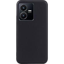Teleplus Vivo Y22 Kılıf Korumalı Premier Mat Silikon Siyah