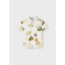 Mayoral Erkek Çocuk Tshirt - Mayoral - Krem - 4 Yaş
