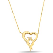 ÇGK KUYUMCULUK Kalpli Altın Kolye KLYCGK012