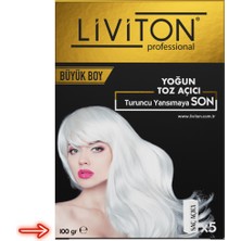 Liviton Professional Tek Kullanımlık Yoğun  Toz Açıcı Set ( 100GR Toz Açıcı + 150ML Oksidan )