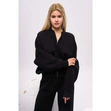 Olafre  Eşofman Takımı, Fermuarlı Sweatshirt, Bol Paça Eşofman Altı, 2'li Takım,
