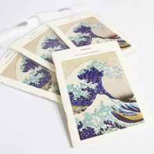 Poli Art Design Hokusai ''kanagawa'da Büyük Dalga'' A6 Çizgisiz Defter