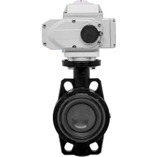 Unox Ø140 220V Ac Elektrik Aktüatörlü U-Pvc Kelebek Vana Su Için