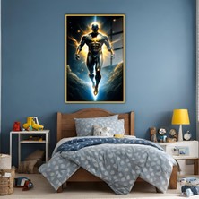 Gaagart Metal Çerçeveli Temperli Cam Tablo Film Karakteri Marvel