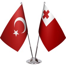 Asya Bayrak Tonga Ikili Masa Bayrağı
