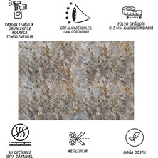 Tink Kendinden Yapışkanlı Yeşim Mermer Desenli Pvc Panel 41X62 cm (12 Adet) 3 M²