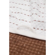 Green Black Krem/kahve %100 Pamuk 2 Parça Havlu Seti