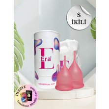 Silicone ERA Era Menstrual Cup ( Adet Kabı ) -  S + max S Boy Ikili Paket ( 2 Pcs)